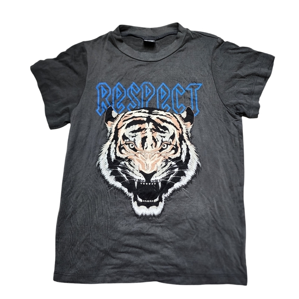 NWT Pixie Lane Gray Tiger Graphic Kids T-Shirt